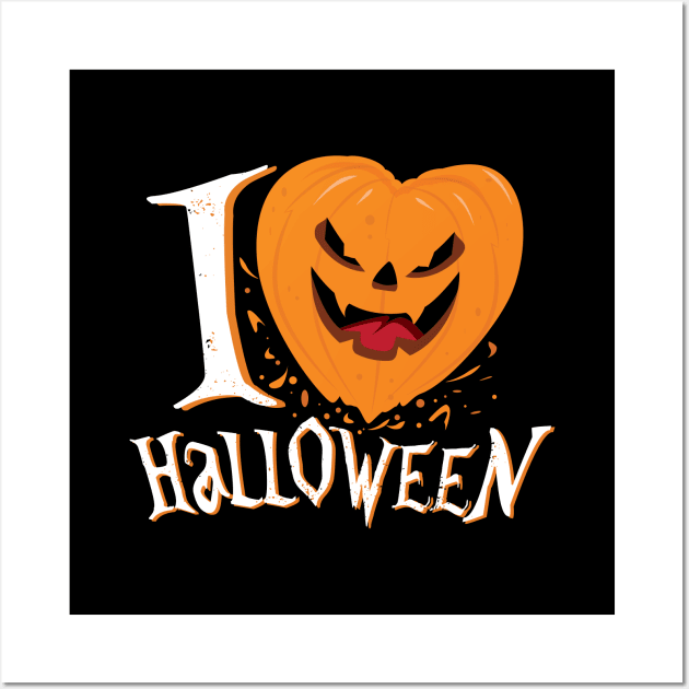 I Love Halloween Design Wall Art by Hotshots